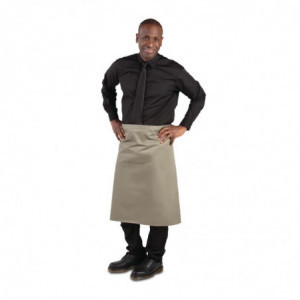 Server Apron Olive in Polycotton 1000 x 700 mm - Whites Chefs Clothing - Fourniresto