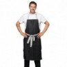 Black Denim Southside Bib Apron in Polycotton 700 x 1000 mm - Whites Chefs Clothing - Fourniresto