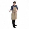 Tablier Bavette Beige Urban Dorset en Coton 762 x 863 mm - Chef Works - Fourniresto
