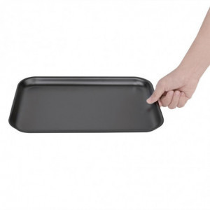 Placa de fogão em alumínio anodizado 370 x 265 mm - Vogue - Fourniresto