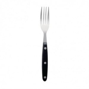 Meat Fork with Black Handle 200 mm - Set of 12 - Olympia - Fourniresto