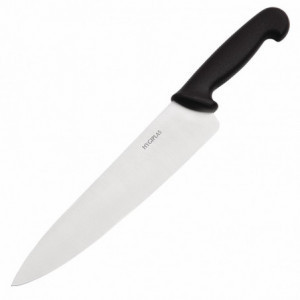 Couteau De Cuisinier Noir Lame De 25,5 Cm - Hygiplas - Fourniresto