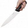 Black Chef's Knife 21.5 cm Blade - Hygiplas - Fourniresto