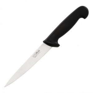 Couteau À Filet Noir Lame De 15 Cm - Hygiplas - Fourniresto