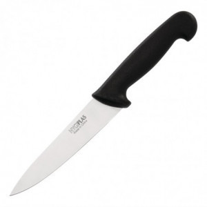 Couteau De Cuisinier Noir Lame 16 Cm - Hygiplas - Fourniresto