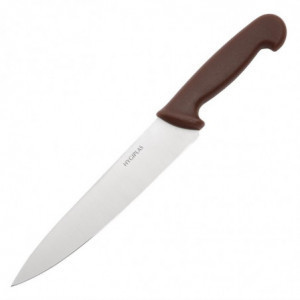 Couteau De Cuisinier Marron Lame 21,5 Cm - Hygiplas - Fourniresto