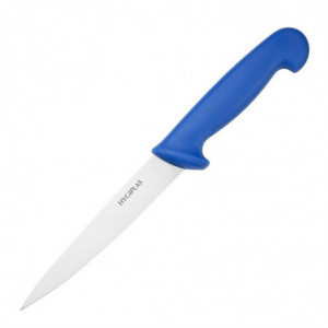 Faca de filetar azul lâmina 15 cm - Hygiplas - Fourniresto