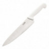 Couteau De Cuisinier Blanc Lame 25,5 Cm - Hygiplas - Fourniresto