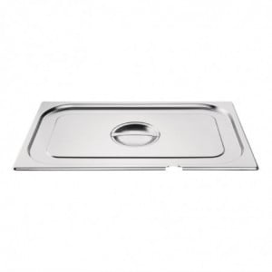 Stainless Steel Lid Gn 1/2 With Notch - Vogue - Fourniresto