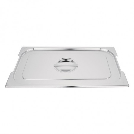 Stainless Steel Lid Gn 1/1 For Tray With Handles - Vogue - Fourniresto