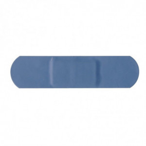 Standard Blue Plasters - 70 x 25 mm - Pack of 100 - FourniResto - Fourniresto