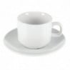 Tasse À Thé Empilable Blanche Whiteware 200 Ml Ø 80 Mm - Lote De 12 - Olympia - Fourniresto