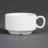 Tasse À Espresso Empilable Blanche 85 Ml Ø 80 Mm - Lote De 12 - Olympia - Fourniresto