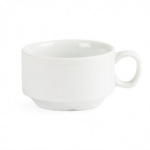 Tasse À Espresso Empilable Blanche 85 Ml Ø 80 Mm - Lote De 12 - Olympia - Fourniresto