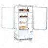 Vitrina refrigerada positiva branca com 2 portas curvas 86 L - Polar - Fourniresto