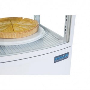 Vitrina refrigerada positiva branca com 2 portas curvas 86 L - Polar - Fourniresto