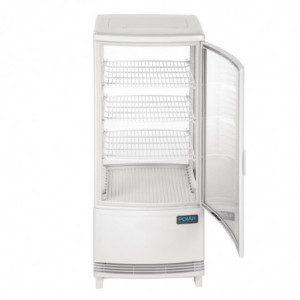 Vitrine Refrigerada Positiva Branca 2 Portas Curvadas 86 L - Polar