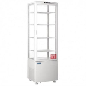 Vitrine Refrigerada Positiva Branca Porta Curva 235 L - Polar