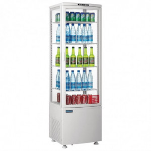Vitrine Refrigerada Positiva Branca Porta Curva 235 L - Polar