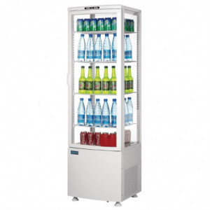 Vitrine Refrigerada Positiva Branca Porta Curva 235 L - Polar