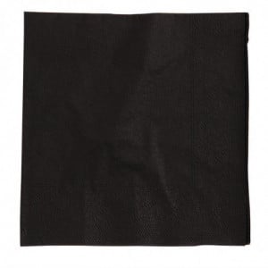 Black Cocktail Napkins 2 Ply 250 X 250 Mm - Pack of 2000 - FourniResto - Fourniresto