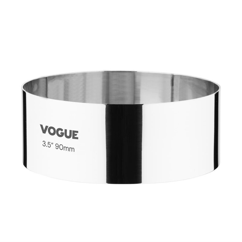 Círculo de Aro de Aço Inoxidável Ø 90 mm P 35 mm - Vogue - Fourniresto