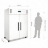 Armário Refrigerado Positivo Branco Gn 2/1 de Duas Portas 1200 L - Polar - Fourniresto