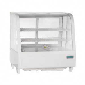 White Countertop Refrigerated Display - 2 Shelves - 100 L - Polar