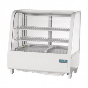 Vitrine Refrigerada de Balcão Branca - 2 Prateleiras - 100 L - Polar