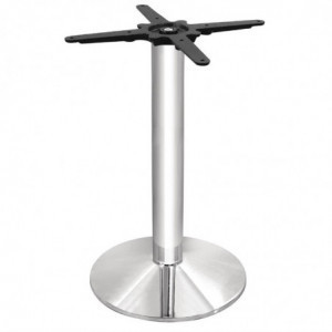 Round Chrome Table Leg Ø 430 mm - Bolero - Fourniresto