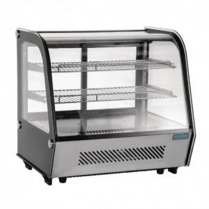 Vitrina refrigerada de balcão preta 120 L - Polar - Fourniresto