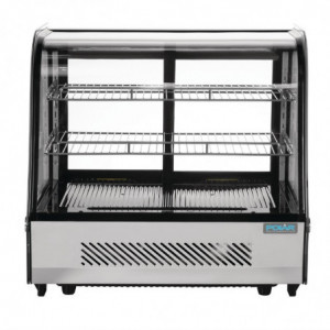 Vitrina refrigerada de balcão preta 120 L - Polar - Fourniresto