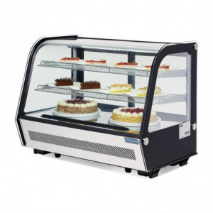 Vitrina refrigerada de balcão preta 160 L - Polar - Fourniresto