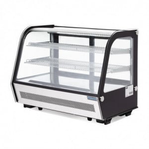 Vitrina refrigerada de balcão preta 160 L - Polar - Fourniresto