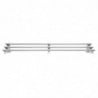 Wall-mounted Tubular Stainless Steel Shelf 1500 mm - Vogue - Fourniresto