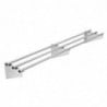 Wall-mounted Tubular Stainless Steel Shelf 1500 mm - Vogue - Fourniresto