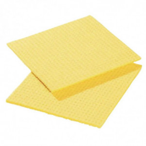Pano de limpeza amarelo - Conjunto de 10 - FourniResto - Fourniresto