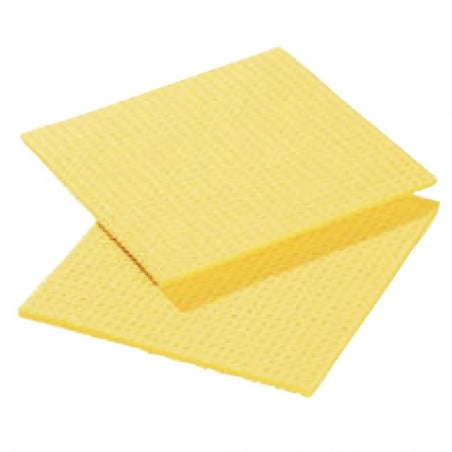 Yellow Spongyl Cloth - Pack of 10 - FourniResto - Fourniresto