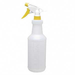Yellow Color Coded Spray Bottle 750 ml - Jantex - Fourniresto