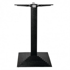 Pé de mesa quadrado efeito escada em ferro fundido 425 x 720 mm - Bolero - Fourniresto