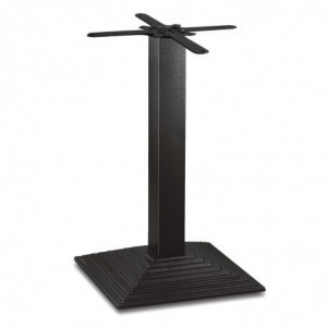 Pé de mesa quadrado efeito escada em ferro fundido 425 x 720 mm - Bolero - Fourniresto
