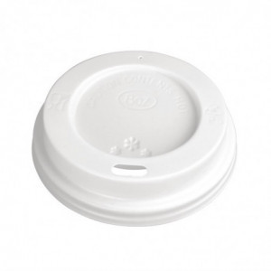 Tampa para Copo de Bebidas Quentes 230 ml - Pacote com 1000 unidades - Fiesta - Fourniresto