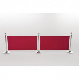 Barreira De Tecido Vermelho E Fixações - Bolero - Fourniresto