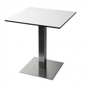 Pé de mesa quadrado em aço inoxidável 720 x 430 mm - Bolero - Fourniresto