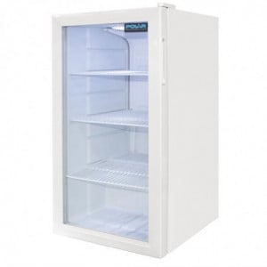 Vitrina refrigerada de balcão branca 1 porta 88 L - Polar - Fourniresto