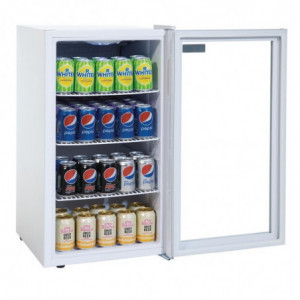 Vitrina refrigerada de balcão branca 1 porta 88 L - Polar - Fourniresto