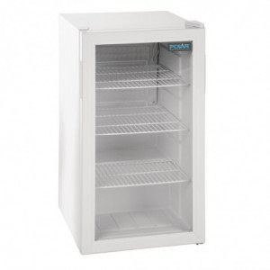 Vitrina refrigerada de balcão branca 1 porta 88 L - Polar - Fourniresto