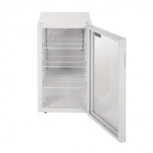 White Countertop Refrigerated Display Case 1 Door 88 L - Polar - Fourniresto