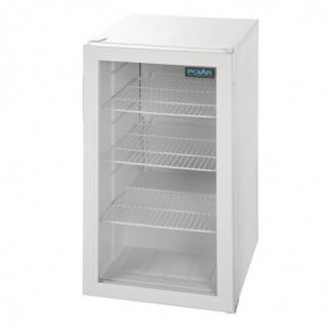 Vitrina refrigerada de balcão branca 1 porta 88 L - Polar - Fourniresto