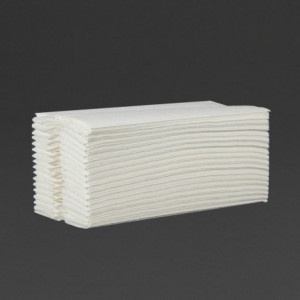 Hand Towel Folding C Fold 2 Ply 160 Sheets - Pack of 15 - Jantex - Fourniresto